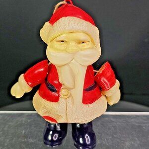 Occupied Japan Santa Clause 1940s Rare Japanese Christmas Ornament With Strings